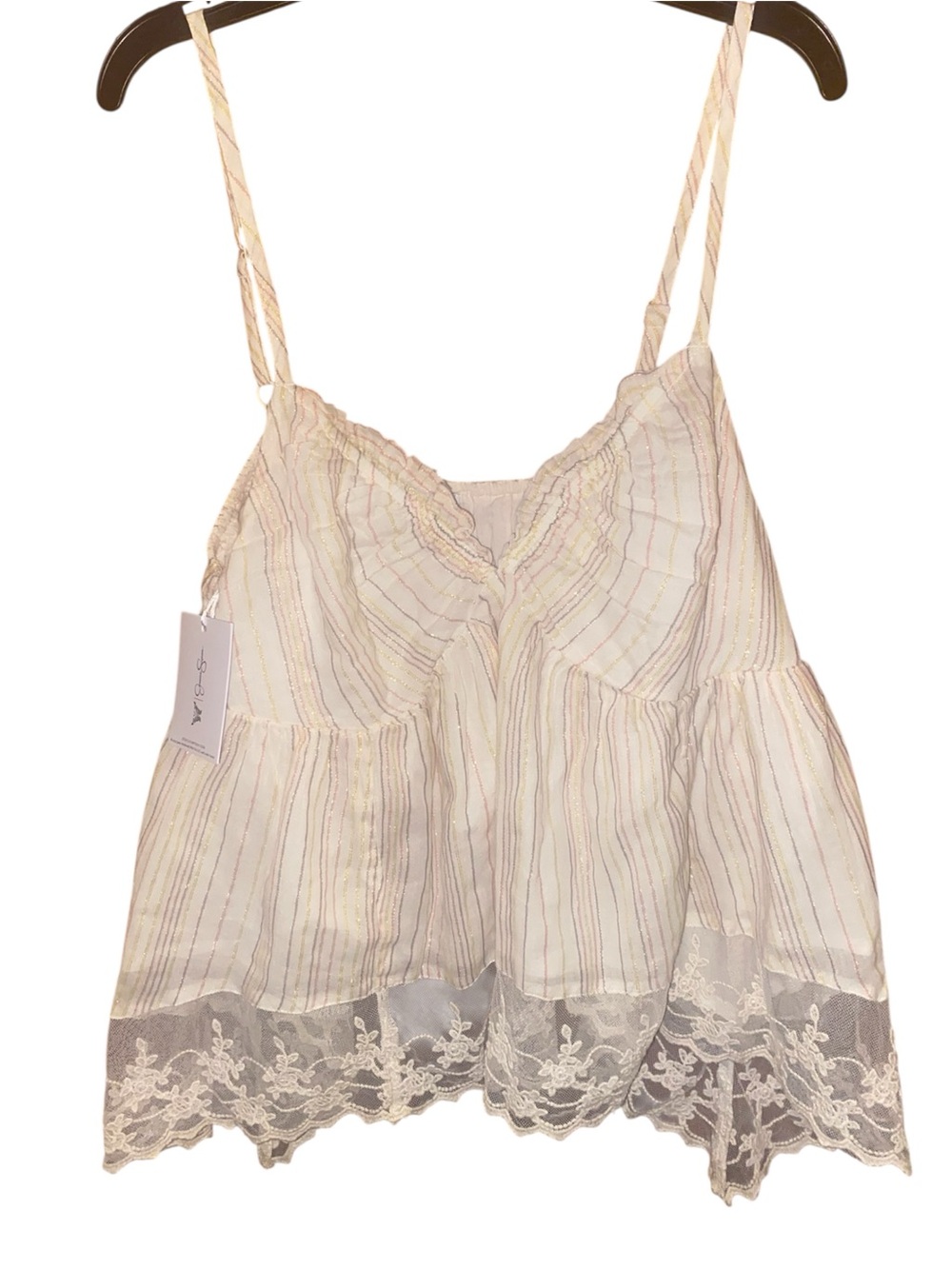 Jessica Simpson Women's Indy Hankerchief Hem Top. NWT - Picture 2 of 6